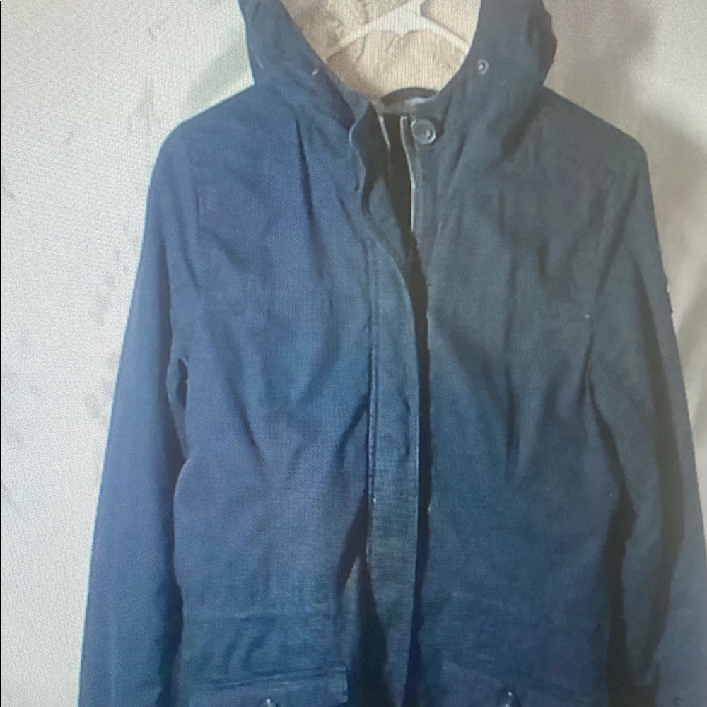 Abercrombie & Fitch Dark Navy Hooded Parka Jacket